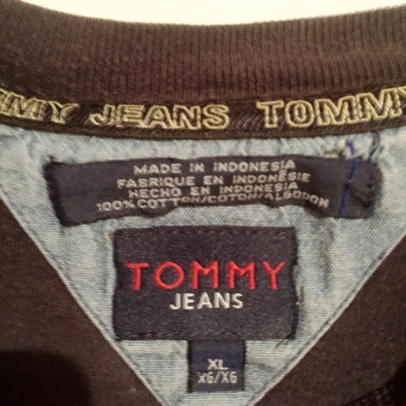 Vintage Tommy Jeans Worn Out Faded Blue Shirt - Picture 3 of 6